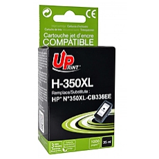Мастилница за струен принтер UPRINT H-350XL, HP, Черен