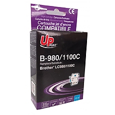 Мастилница UPRINT LC980/1100 BROTHER, Cyan