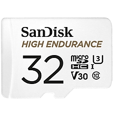 Карта памет SANDISK High Endurance, microSDXC, 32GB, U3, 100 Mb/s, SD адаптер