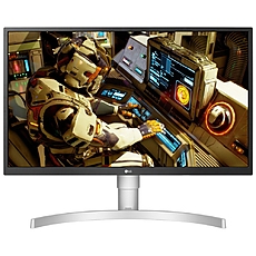 LG 27UL550-W, 27" UHD 4K HDR, IPS Panel Anti-Glare, 5ms, 1000:1, 300cd/m, 3840x2160, sRGB 98% Color Gamut, HDR 10, HDMI, DisplayPort, RADEON FreeSync, Headphone out, Height / Pivot / Tilt Adjustable Stand, Black