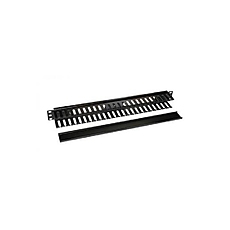Formrack 19" 1U Cable Management Panel with PVC trunking cut