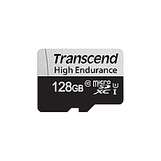 Transcend 64GB micro SD w/ adapter U1, High Endurance