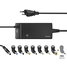 Универсално захранване за лаптоп HAMA, мрежово, вх. 100-240 V, изх. 12-22 V, 90 W