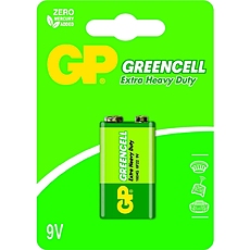 Цинк карбонова батерия GP 6F22 /9V/ Greencell 1604GLF-U1 1 бр. блистер