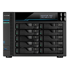 Asustor Lockerstore Pro 10 AS7110T,10 Bay NAS, Intel Xeon Quad-Core E-2224 3.4GHz (up to 4.6GHz) , 8GB DDR4 ECC SODIMM, 2.5GbE x3, 10GbE x1, M.2 Drive Slots x 2, USB 3.2Gen2 x2, USB 3.2Gen1 x1, WOW (Wake on WAN), WOL, System Sleep Mode, AES-NI hardware e Asustor Lockerstore Pro 10 AS7110T,10 Bay NAS, Intel Xeon Quad-Core E-2224 3.4GHz (up to 4.6GHz) , 8GB DDR4 ECC SODIMM, 2.5GbE x3, 10GbE x1, M.2 Drive Slots x 2, USB 3.2Gen2 x2, USB 3.2Gen1 x1, WOW (Wake on WAN), WOL, System Sleep Mode, AES-NI hardware e