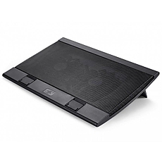 Охладител за лаптоп DeepCool WIND PAL FS, 17", 2x140 mm, 1200 RPM, Черен