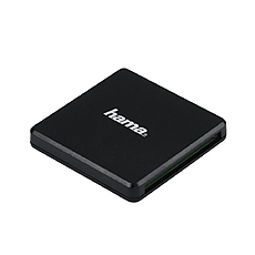 Четец за карти HAMA Multi, USB 3.0, SD/microSD/CF, 5 Gbps, Черен