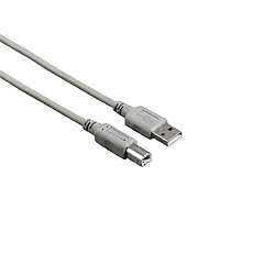Кабел HAMA 200901 USB-A мъжко - USB-B мъжко, 3 м, булк опаковка