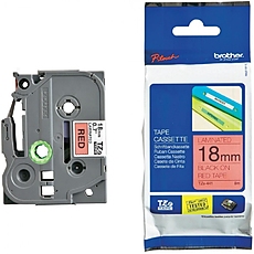 Brother TZe-441 Tape Black on Red, Laminated, 18mm, 8 m - Eco