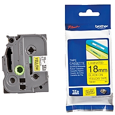 Brother TZe-641 Tape Black on Yellow, Laminated, 18mm Eco