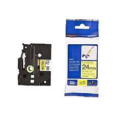 Brother TZe-FX651 Tape Black on Yellow, Flexible ID, 24mm, 8m - Eco