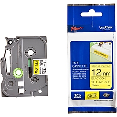Brother TZe-S631 Tape Black on Wellow, Strong Adhesive, 12mm, 8 m - Eco