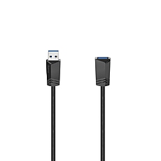 Удължителен кабел HAMA 200628 USB-A мъжко - USB-А женско,1.5 м, екраниран