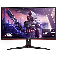 AOC C24G2AE/BK, 23.6" Curved 1500R VA WLED, 1920x1080@165Hz, 4ms GtG/1ms MPRT, 250cd/m, 3000:1, DC80M:1, FreeSync Premium, FlickerFree, Low Blue Light, 2Wx2, Tilt, D-SUB, 2xHDMI, DP AOC C24G2AE/BK, 23.6" Curved 1500R VA WLED, 1920x1080@165Hz, 4ms GtG/1ms MPRT, 250cd/m, 3000:1, DC80M:1, FreeSync Premium, FlickerFree, Low Blue Light, 2Wx2, Tilt, D-SUB, 2xHDMI, DP
