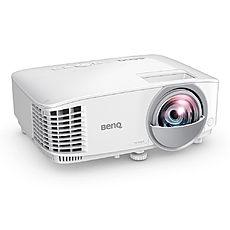 BenQ MW809STH, DLP, WXGA (1280x800), Short-throw (87"@0.91m), 20,000:1, 3600 AL, 10W Speaker, HDMI 1.4a, USB A 5V/1.5A, Audio in x2, Audio out, up to 15,000 hrs lamp life, Optional interactive kit(PW02/PT12), 2.8kg, White