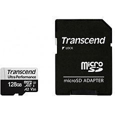 Transcend 128GB micro SD w/ adapter UHS-I U3 A2 Ultra Performance