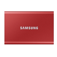 Samsung Portable SSD T7 1TB, USB 3.2, Read 1050 MB/s Write 1000 MB/s, Metallic Red