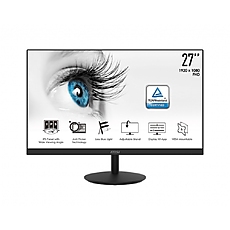 MSI PRO MP271, 27", IPS, 5ms, FHD 1920x1080, Exclusive Display Kit, Anti-Glare, Less Blue Light, Anti-Flicker, Speakers 2x2W, HDMI (Up to 75Hz), VGA, Mic-in, Headphone out, 250 cd/m2, Tilt, VESA 100, 9S6-3PA2CT-039 MSI PRO MP271, 27", IPS, 5ms, FHD 1920x1080, Exclusive Display Kit, Anti-Glare, Less Blue Light, Anti-Flicker, Speakers 2x2W, HDMI (Up to 75Hz), VGA, Mic-in, Headphone out, 250 cd/m2, Tilt, VESA 100, 9S6-3PA2CT-039