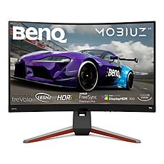 BenQ MOBIUZ 2K EX3210R, 31.5'' VA, 165Hz, 1ms, 2560x1440 QHD, 16:9 Curved Gaming, FreeSync Pro, P3 90%, sRGB, Flicker-free, Light Tuner,HDR 400,HDRi, B.I.+,LBL, Black eQualizer, 1000:1, 400cd/m2, treVolo 2x2W+5W woofer, 2xHDMI 2.0, DP, Height Adj., Gray BenQ MOBIUZ 2K EX3210R, 31.5'' VA, 165Hz, 1ms, 2560x1440 QHD, 16:9 Curved Gaming, FreeSync Pro, P3 90%, sRGB, Flicker-free, Light Tuner,HDR 400,HDRi, B.I.+,LBL, Black eQualizer, 1000:1, 400cd/m2, treVolo 2x2W+5W woofer, 2xHDMI 2.0, DP, Height Adj., Gray