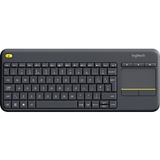 Клавиатура Logitech Wireless Touch K400 Plus, Черна