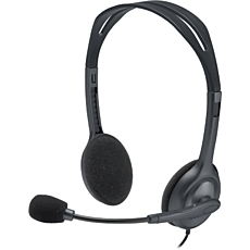 Слушалки с микрофон Logitech H111, 3.5mm