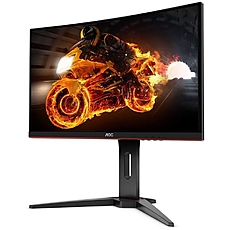AOC Monitor LED C24G1 Curved Gaming (24“, 16:9, 1920x1080, VA, 144Hz, 250 cd/mВІ, 3000:1, 80M:1, 1 ms, 178/178В°, VGA, 2xHDMI, DP, Audio OUT, Tilt: -5/+35В°, Swivel, Tilt, H. Adjust, VESA, Ergonomic, Borderless, 1500R curvature) Black-Red, 3y AOC Monitor LED C24G1 Curved Gaming (24“, 16:9, 1920x1080, VA, 144Hz, 250 cd/mВІ, 3000:1, 80M:1, 1 ms, 178/178В°, VGA, 2xHDMI, DP, Audio OUT, Tilt: -5/+35В°, Swivel, Tilt, H. Adjust, VESA, Ergonomic, Borderless, 1500R curvature) Black-Red, 3y