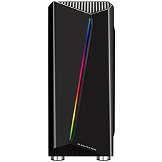 Chassis Eden III EN41657 ATX, M-ATX &d Mini ITX, USB3.0x1, 2.0x2, Rainbow LED Front Panel, Left tempered glass, Rear sync Rainbow 120mm fan