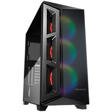 COUGAR Dark Blader X5 RGB, Mid-Tower, Mini ITX/Micro ATX/ATX/CEB/E-ATX, 220x486x468(mm), Type C 3.1x1, USB 3.0x2, Mic x1/Audio x1, RGB Button, 4mm TG Transparent Left Panel, ARGB VK120 Front fans x 3 pre-installed, Onboard Lighting System, RGB Sync COUGAR Dark Blader X5 RGB, Mid-Tower, Mini ITX/Micro ATX/ATX/CEB/E-ATX, 220x486x468(mm), Type C 3.1x1, USB 3.0x2, Mic x1/Audio x1, RGB Button, 4mm TG Transparent Left Panel, ARGB VK120 Front fans x 3 pre-installed, Onboard Lighting System, RGB Sync