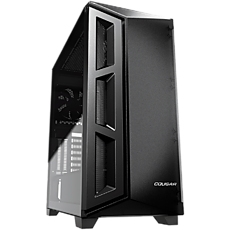 COUGAR Dark Blader X5 Black, Mid-Tower, Mini ITX / Micro ATX / ATX / CEB / E-ATX, 220 x 486 x 468 (mm), USB 3.0 x 1, USB 2.0 x 2, Mic x 1 / Audio x 1, Reset Button, Transparent Left Panel, 120mm x 1 (Black Rear fan x 1 pre-installed)