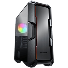 COUGAR MX440-A, Mid-Tower, Mini ITX/Micro ATX/ATX, 215x505x424(mm), Type C 3.1 x 1, USB 3.0 x 2, Mic x 1 / Audio x 1, Reset Button, 4mm Tempered Glass Left Panel, Brushed Metal Front Panel, 120mm ARGB Fan x 1 pre-installed, Maximum Number of Fans: 6 COUGAR MX440-A, Mid-Tower, Mini ITX/Micro ATX/ATX, 215x505x424(mm), Type C 3.1 x 1, USB 3.0 x 2, Mic x 1 / Audio x 1, Reset Button, 4mm Tempered Glass Left Panel, Brushed Metal Front Panel, 120mm ARGB Fan x 1 pre-installed, Maximum Number of Fans: 6