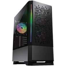 COUGAR MX430 Air RGB (Black), Mid Tower, Mini ITX / Micro ATX / ATX, USB 3.0 x 2, USB 2.0 x 1, Mic x 1 / Audio x 1, Reset Button, RGB Button, 3x ARGB fans pre-installed, Built-in LED controller, Patterned Air Vents Design, 217 x 467 x 371 (mm) COUGAR MX430 Air RGB (Black), Mid Tower, Mini ITX / Micro ATX / ATX, USB 3.0 x 2, USB 2.0 x 1, Mic x 1 / Audio x 1, Reset Button, RGB Button, 3x ARGB fans pre-installed, Built-in LED controller, Patterned Air Vents Design, 217 x 467 x 371 (mm)