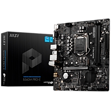 MSI B560M PRO-E,m-ATX,Socket 1200,Intel B560 Chipset,2 DIMMs,Dual Channel DDR4 up to 4800(OC)MHz,1x PCIe x16 slot,1x M.2 slot,2x USB 3.2 Gen 1,4x USB 2.0,1x HDMI,1x VGA,1G LAN,7.1 Audio,3y warranty MSI B560M PRO-E,m-ATX,Socket 1200,Intel B560 Chipset,2 DIMMs,Dual Channel DDR4 up to 4800(OC)MHz,1x PCIe x16 slot,1x M.2 slot,2x USB 3.2 Gen 1,4x USB 2.0,1x HDMI,1x VGA,1G LAN,7.1 Audio,3y warranty