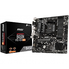 MSI Main Board Desktop B450M PRO-VDH MAX (B450, AM4, 4xDIMMs, 1x PCIe 3.0 x16 slot,1x M.2 slot,4x USB 3.2 Gen1,4x USB 2.0,1x HDMI,1x DVI-D,1x VGA,Gigabit LAN, 7.1 HD Audio, mATX, Retail) MSI Main Board Desktop B450M PRO-VDH MAX (B450, AM4, 4xDIMMs, 1x PCIe 3.0 x16 slot,1x M.2 slot,4x USB 3.2 Gen1,4x USB 2.0,1x HDMI,1x DVI-D,1x VGA,Gigabit LAN, 7.1 HD Audio, mATX, Retail)