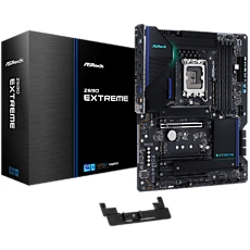 ASROCK Main Board Desktop Z690 Extreme (S1700, Z690, 4x DDR4, 3x PCIe x16, 1x PCIe x1, 8x SATA3 6.0Gb/s, 1x m.2 PCIe Gen4x4, 1x PCIe Gen3x4, RAID 0,1,5,10, 10x USB 3.2, 2x RG-45 2.5G Lan, HDMI, DP, SPDIF, ATX, Retail ASROCK Main Board Desktop Z690 Extreme (S1700, Z690, 4x DDR4, 3x PCIe x16, 1x PCIe x1, 8x SATA3 6.0Gb/s, 1x m.2 PCIe Gen4x4, 1x PCIe Gen3x4, RAID 0,1,5,10, 10x USB 3.2, 2x RG-45 2.5G Lan, HDMI, DP, SPDIF, ATX, Retail