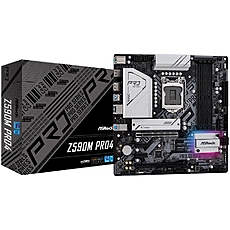 ASROCK Main Board Desktop Z590M Pro4 (S1200, 4xDDR4, 4xPCIe x16, 2xPCIe x1, SATA III, 1 xM.2, 1 xUlraM.2, USB3.0, GLAN, HDMI, DP), Retail ASROCK Main Board Desktop Z590M Pro4 (S1200, 4xDDR4, 4xPCIe x16, 2xPCIe x1, SATA III, 1 xM.2, 1 xUlraM.2, USB3.0, GLAN, HDMI, DP), Retail