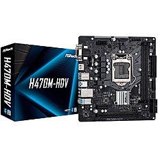 ASROCK Main Board Desktop H470M-HDV (S1200, 2xDDR4, 1 xPCIe x16, 1 xPCIe x1, 4xSATA3, GLAN, VGA, DVI-D, HDMI, 2xUSB 3.1, 4xUSB 3.2, mATX, Retail) ASROCK Main Board Desktop H470M-HDV (S1200, 2xDDR4, 1 xPCIe x16, 1 xPCIe x1, 4xSATA3, GLAN, VGA, DVI-D, HDMI, 2xUSB 3.1, 4xUSB 3.2, mATX, Retail)