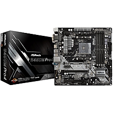 ASROCK Main Board Desktop B450M PRO4 (AM4 B450, 4xDDR4,PCIe 3.0 x16,PCIe 2.0 x1, M.2, 4 SATA3, Type -C, 7 USB,VGA, DVI, HDMI) mATX ASROCK Main Board Desktop B450M PRO4 (AM4 B450, 4xDDR4,PCIe 3.0 x16,PCIe 2.0 x1, M.2, 4 SATA3, Type -C, 7 USB,VGA, DVI, HDMI) mATX