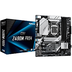 ASROCK Main Board Desktop Z490M PRO4 (S1200, 4xDDR4,2xPCIe x16,2xPCI Ex1, 4 SATA3, 2xUltra M.2 ,GLAN,HDMI,VGA, DisplayPort, USB 3.2 ) mATX retail ASROCK Main Board Desktop Z490M PRO4 (S1200, 4xDDR4,2xPCIe x16,2xPCI Ex1, 4 SATA3, 2xUltra M.2 ,GLAN,HDMI,VGA, DisplayPort, USB 3.2 ) mATX retail