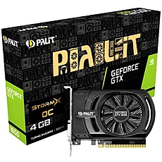 VC Palit nVidia GTX1650 StormX OC 4GB GDDR5 , 128bit, DVI, HDMI, part# NE51650S06G1-1170F