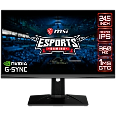 MSI Oculux NXG253R Gaming Monitor, 24.5" 360Hz, FHD (1920x1080) 16:9, Rapid IPS Anti-glare, 1ms GTG, 400nits, 1000:1, 178°/178°, NVIDIA Reflex, G-SYNC, ULMB, Adjustable Stand, Mystic Light, 1x DP, 1x HDMI, 3x USB 3.2, 3Y Warranty MSI Oculux NXG253R Gaming Monitor, 24.5" 360Hz, FHD (1920x1080) 16:9, Rapid IPS Anti-glare, 1ms GTG, 400nits, 1000:1, 178°/178°, NVIDIA Reflex, G-SYNC, ULMB, Adjustable Stand, Mystic Light, 1x DP, 1x HDMI, 3x USB 3.2, 3Y Warranty