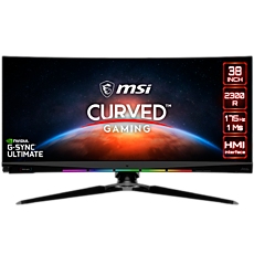 MSI Optix MEG381CQR Plus Curved Gaming Monitor, 37.5" 175Hz, UWQHD+ (3840x1600) 21:9, Rapid IPS Anti-glare, 400nits, 1000:1, 178°/178°, HDR, 2300R Curve, G-SYNC ULTIMATE, Mouse Bungee, 2x HDMI, 1xDP, 3xUSB 3.2, Adjustable stand, 3Y Warranty MSI Optix MEG381CQR Plus Curved Gaming Monitor, 37.5" 175Hz, UWQHD+ (3840x1600) 21:9, Rapid IPS Anti-glare, 400nits, 1000:1, 178°/178°, HDR, 2300R Curve, G-SYNC ULTIMATE, Mouse Bungee, 2x HDMI, 1xDP, 3xUSB 3.2, Adjustable stand, 3Y Warranty