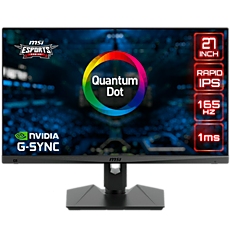 MSI Optix MAG274QRF-QD Gaming Monitor, 27" 165Hz, WQHD (2560 x 1440) 16:9, Rapid IPS Anti-glare, Quantum Dot, 1ms, 300nits, 1000:1, 178°/178°, HDR, G-sync Compatible, 1x DP, 2x HDMI, 1x Type-C, 2x USB 2.0 Type A, 1x Earphone out, Adjustable Stand, 3Y MSI Optix MAG274QRF-QD Gaming Monitor, 27" 165Hz, WQHD (2560 x 1440) 16:9, Rapid IPS Anti-glare, Quantum Dot, 1ms, 300nits, 1000:1, 178°/178°, HDR, G-sync Compatible, 1x DP, 2x HDMI, 1x Type-C, 2x USB 2.0 Type A, 1x Earphone out, Adjustable Stand, 3Y
