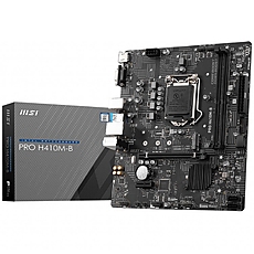 MSI PRO H410M-B, mATX, Socket 1200, Dual Channel DDR4 2933MHz, 1x PCIe 3.0 x16 slot, 1x M.2 slot, 1x VGA, 1x HDMI, 2x USB 3.2 Gen 1, 4x USB 2.0, 7.1 HD Audio, 1Gbps LAN, 3Y MSI PRO H410M-B, mATX, Socket 1200, Dual Channel DDR4 2933MHz, 1x PCIe 3.0 x16 slot, 1x M.2 slot, 1x VGA, 1x HDMI, 2x USB 3.2 Gen 1, 4x USB 2.0, 7.1 HD Audio, 1Gbps LAN, 3Y