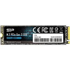 SILICON POWER A60 512GB SSD, M.2 2280, PCIe Gen3x4, SLC Cache, Read/Write: 2200/1600 Mb/s