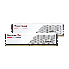 Памет G.SKILL Ripjaws S5 White 32GB(2x16GB) DDR5 PC5-41600 5200MHz CL36 F5-5200J3636C16GX2-RS5W