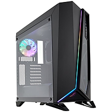Carbide SPEC-OMEGA RGB Mid-Tower Tempered Glass Gaming Case — Black