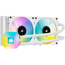 CORSAIR iCUE H100i ELITE CAPELLIX WHITE, 240mm Radiator, Liquid CPU Cooler