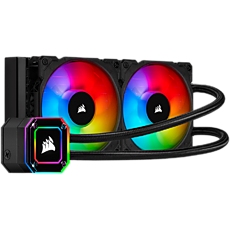 Corsair iCUE H100i ELITE CAPELLIX, 240mm Radiator, Dual 120mm ML RGB Fans, Software Control