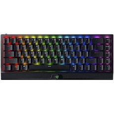 Razer BlackWidow V3 Mini HyperSpeed (Green Switch), US Layout, HyperSpeed Wireless (2.4 Ghz), Bluetooth or USB-C, size 65%, RGB Chroma, 80 million keystroke, 1000 Hz Ultrapolling, Aluminum construction