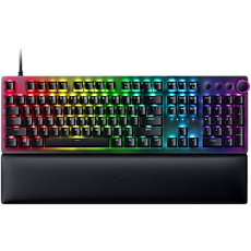 Razer Huntsman V2, Optical Gaming Keyboard (Linear Red Switch), US Layout, Doubleshot PBT Keycaps, Sound Dampening Foam, Razer Chroma™ RGB, Up to 8000Hz polling rate, Aluminum matte top plate